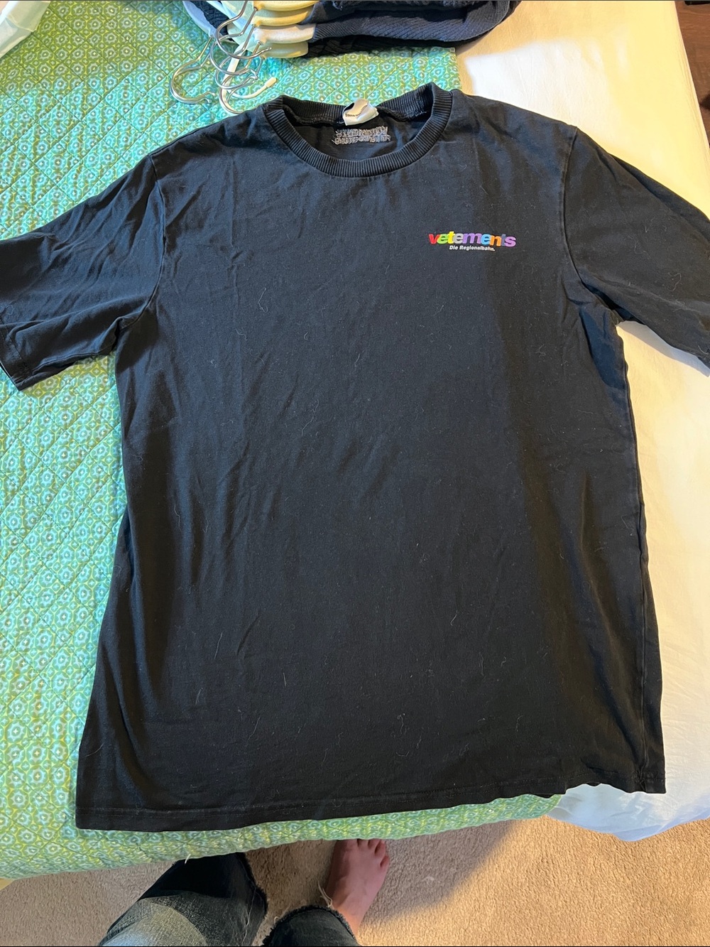 Vetements Die Regionalbahn Black Tee
